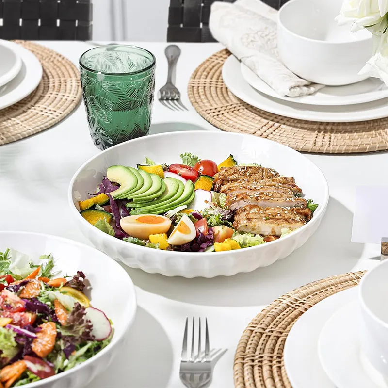 9,8-дюймовая тыквенная чаша — миска для пасты, большая 10-дюймовая чаша для сервировки салатов (3)