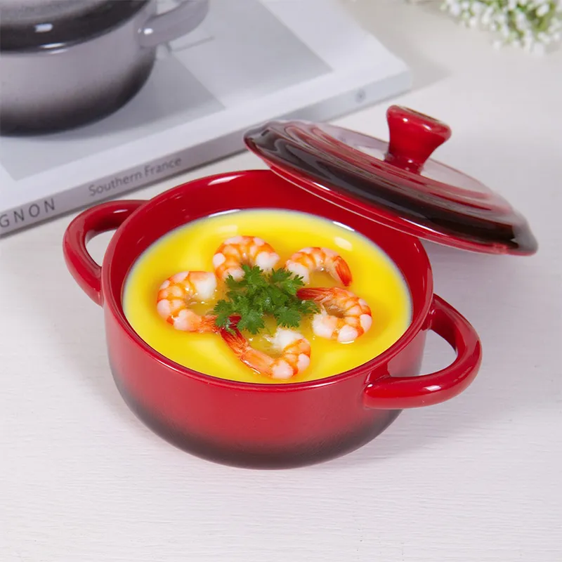 Дофаминовая керамическая чаша для приготовления яиц на пару (3)