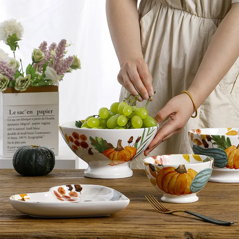 Индивидуальный керамический набор посуды для десертов (4)