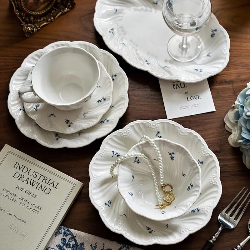 Новая стильная тарелка — набор посуды для стейков, пасты, салатов, овощей и завтраков в западном стиле (1)