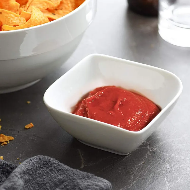 Полуквадратная десертная чаша — 8-унцевая термостойкая форма для запекания, форма для крем-брюле (1)