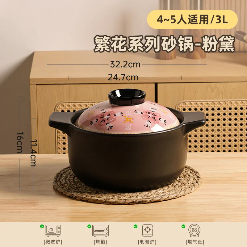 Японский керамический супник — оптовая продажа керамических горшков для варки на газу (3)