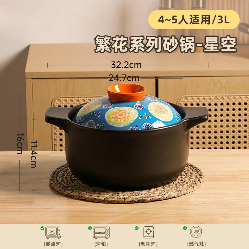 Японский керамический супник — оптовая продажа керамических горшков для варки на газу (7)